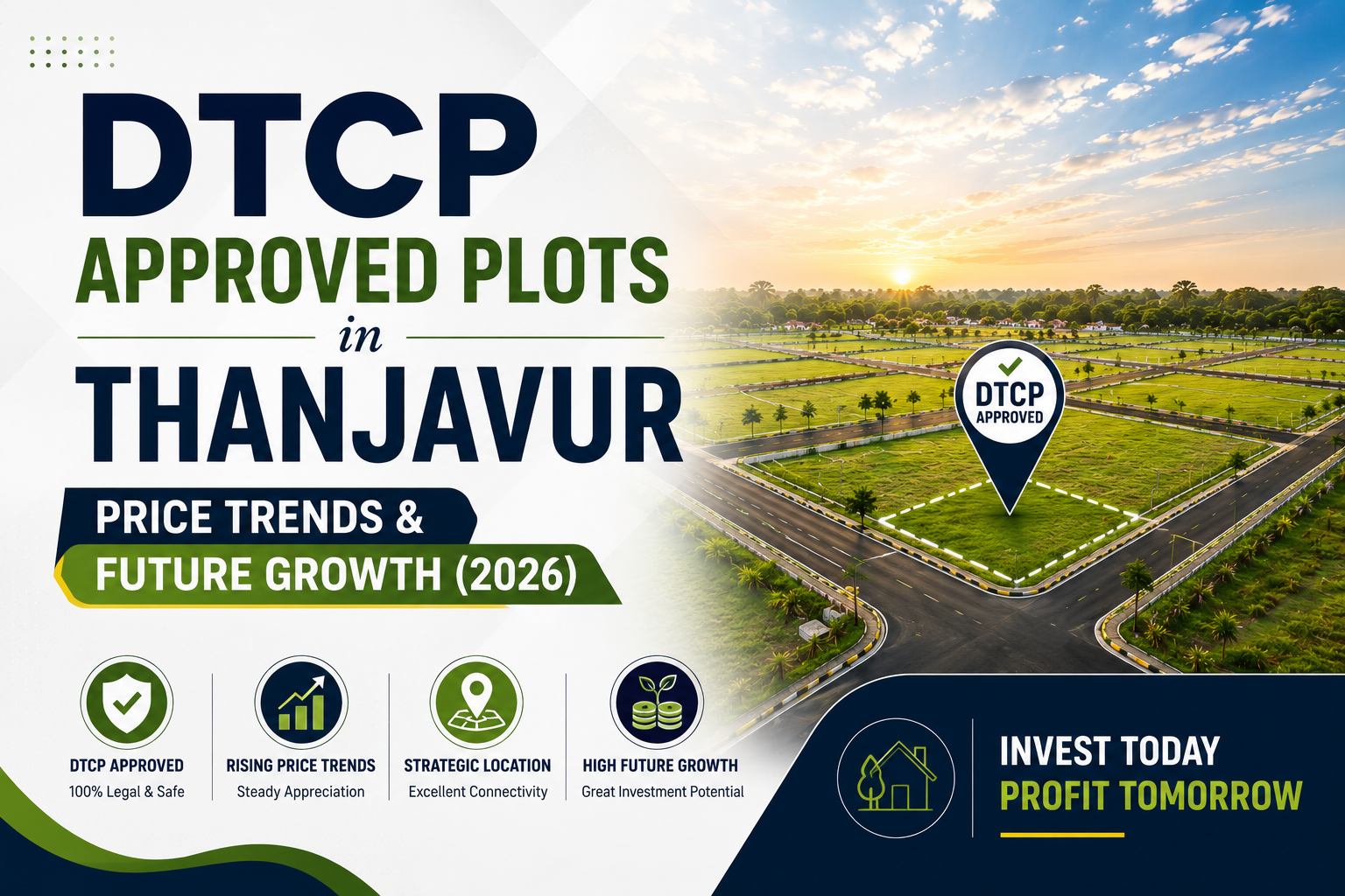 DTCP Approved Plots in Thanjavur – Price Trends & Future Growth (2026)